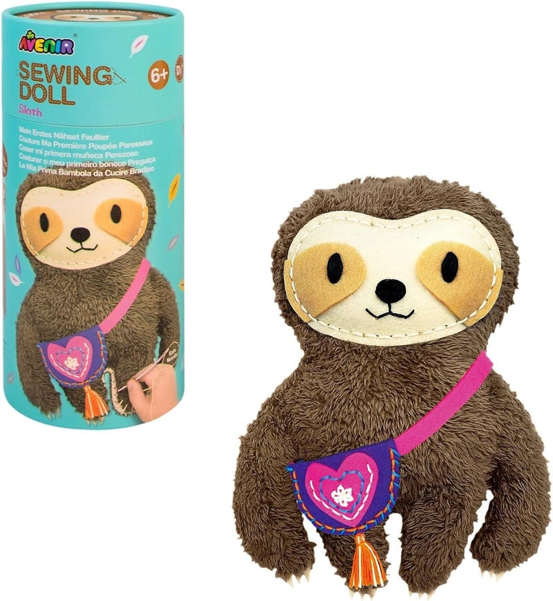 Avenir My First Sewing Kit for Beginner Ages 6+ I Premium Plush Big DIY Animals I Child-Safe Tools for Easy Crafting Fun I Motor Skills & Wiggle Stuff Stitching Creativity I Skill Gift for Boys & Girl - Image 1